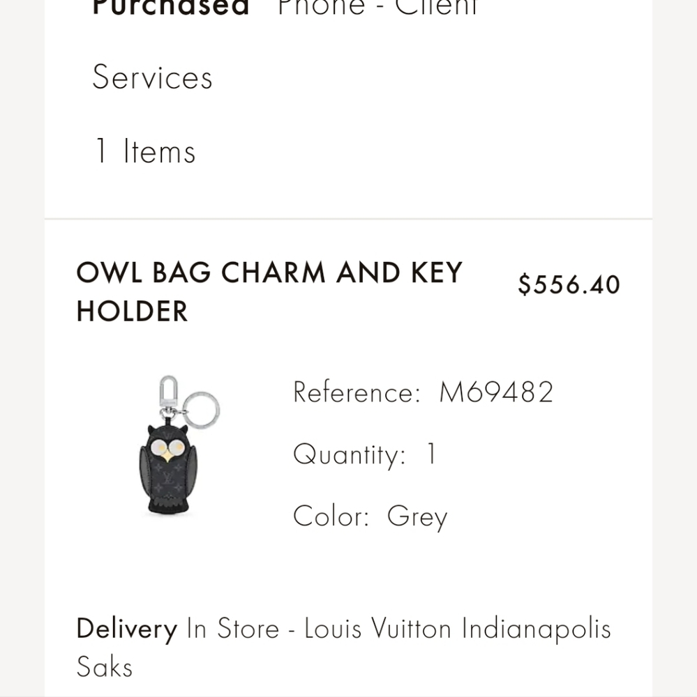 Louis Vuitton Owl key and bag charm - Picture 6 of 8